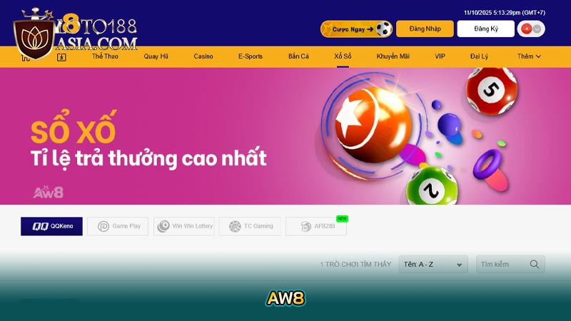 AW8: Giao dịch thần tốc, khuyến mãi bất tận